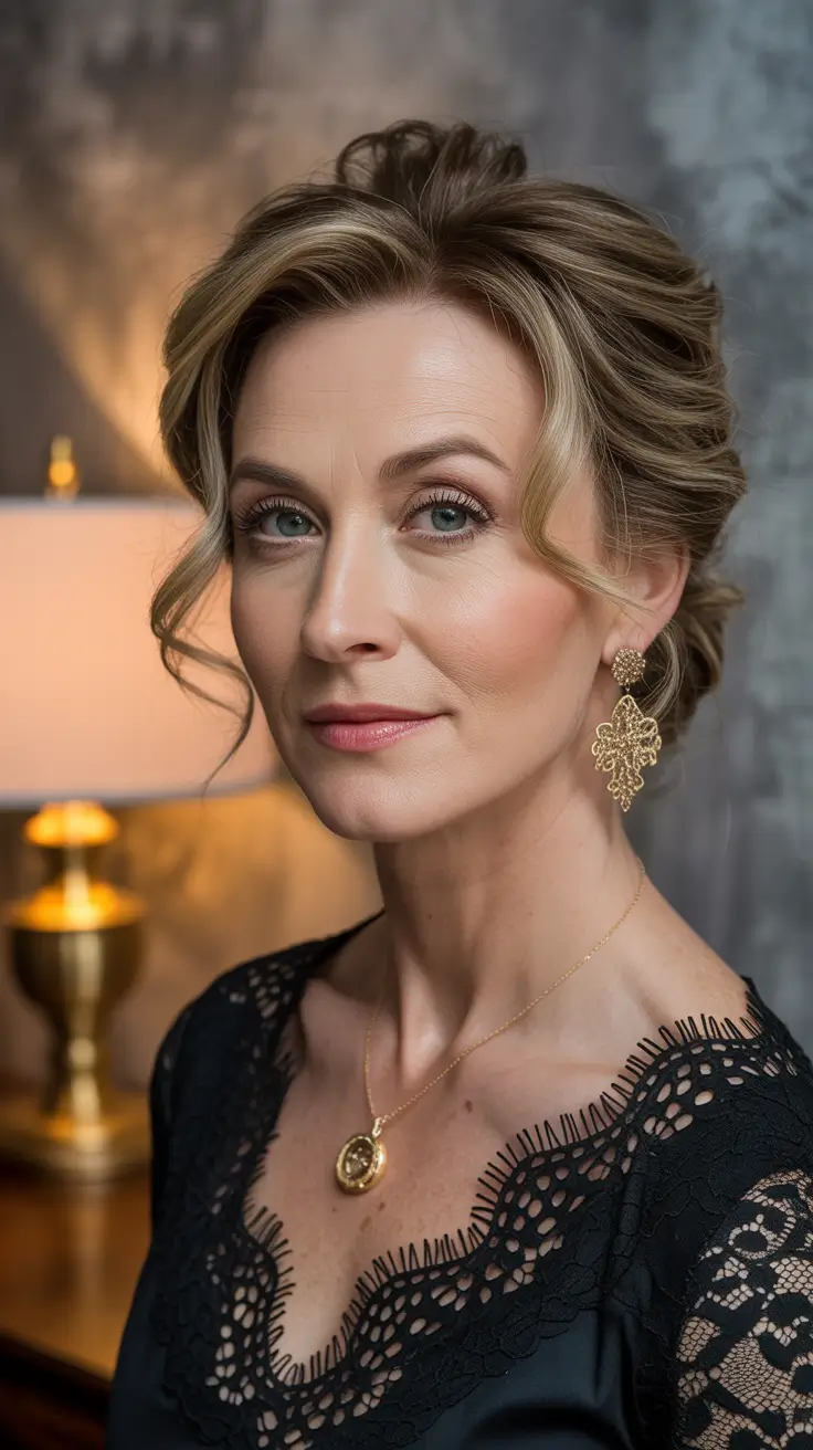 best haircuts for over 40 women Elegant Textured Updo