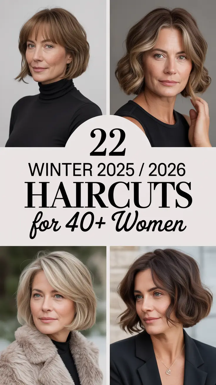 Winter 2025 / 2026 Haircuts for 40+ Women: Trendy, Layered & Timeless Looks to Try This Season