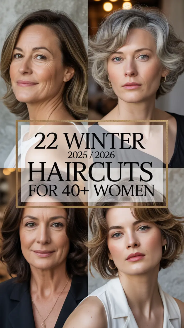 Winter 2025 / 2026 Haircuts for 40+ Women: Trendy, Layered & Timeless Looks to Try This Season