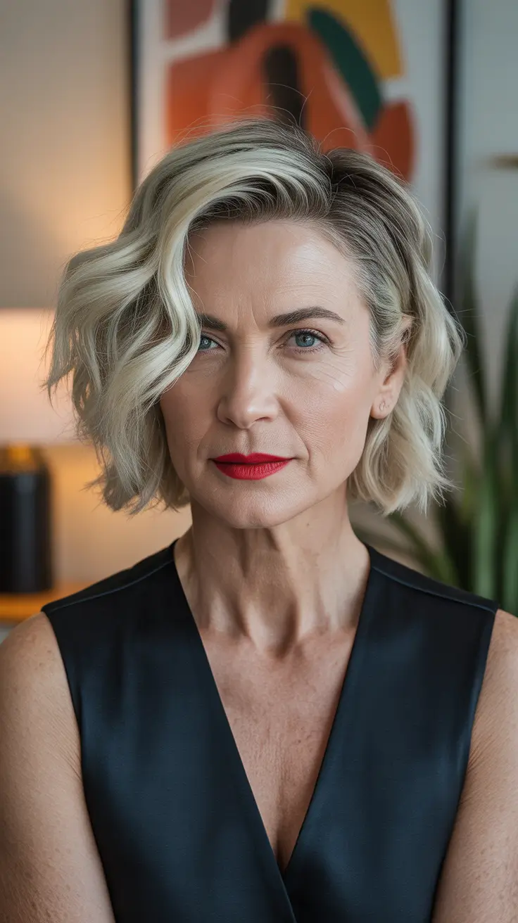 haircuts-women-over-50-short-bob-Soft-Waves-and-Confident-Glow