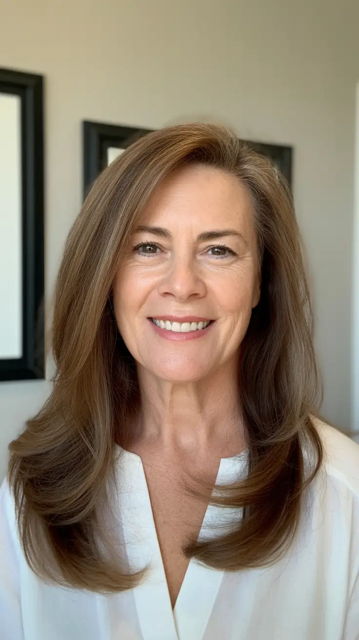 haircuts-women-over-50-long-hair-Classic-Layers-with-Subtle-Volume