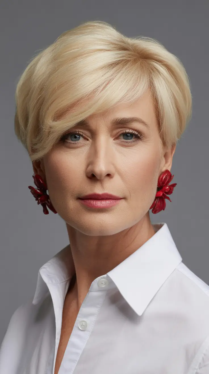 haircuts-women-over-50-with-bangs-Polished-Pixie-with-a-Twist