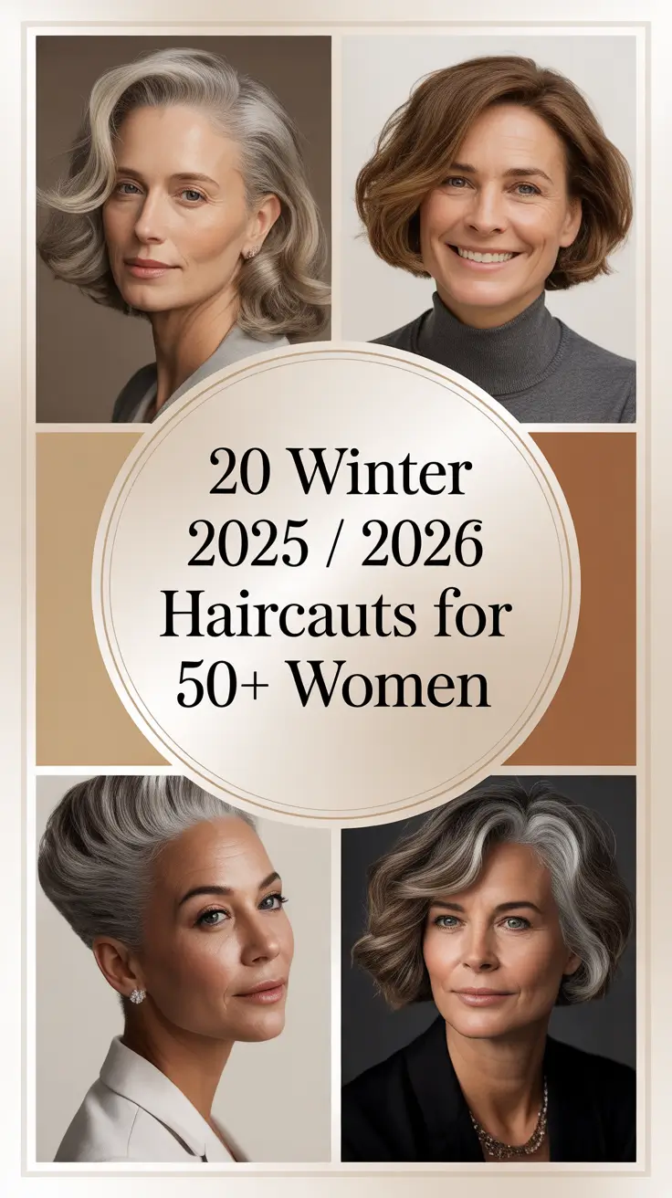 Winter 2025 / 2026 Haircuts for 50+ Women: Fresh, Stylish & Age-Defying Cuts