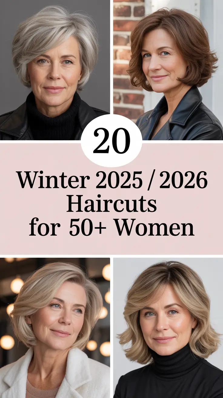 Winter 2025 / 2026 Haircuts for 50+ Women: Fresh, Stylish & Age-Defying Cuts
