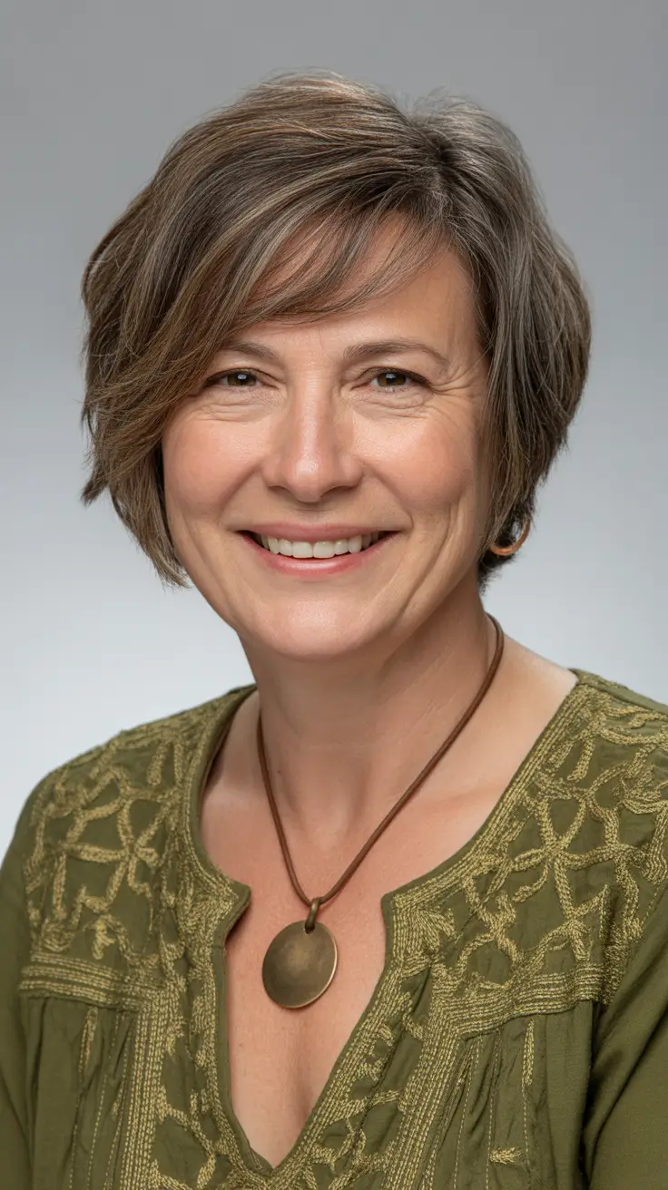 best haircuts for women over 60 with thin hair Textured Short Shag