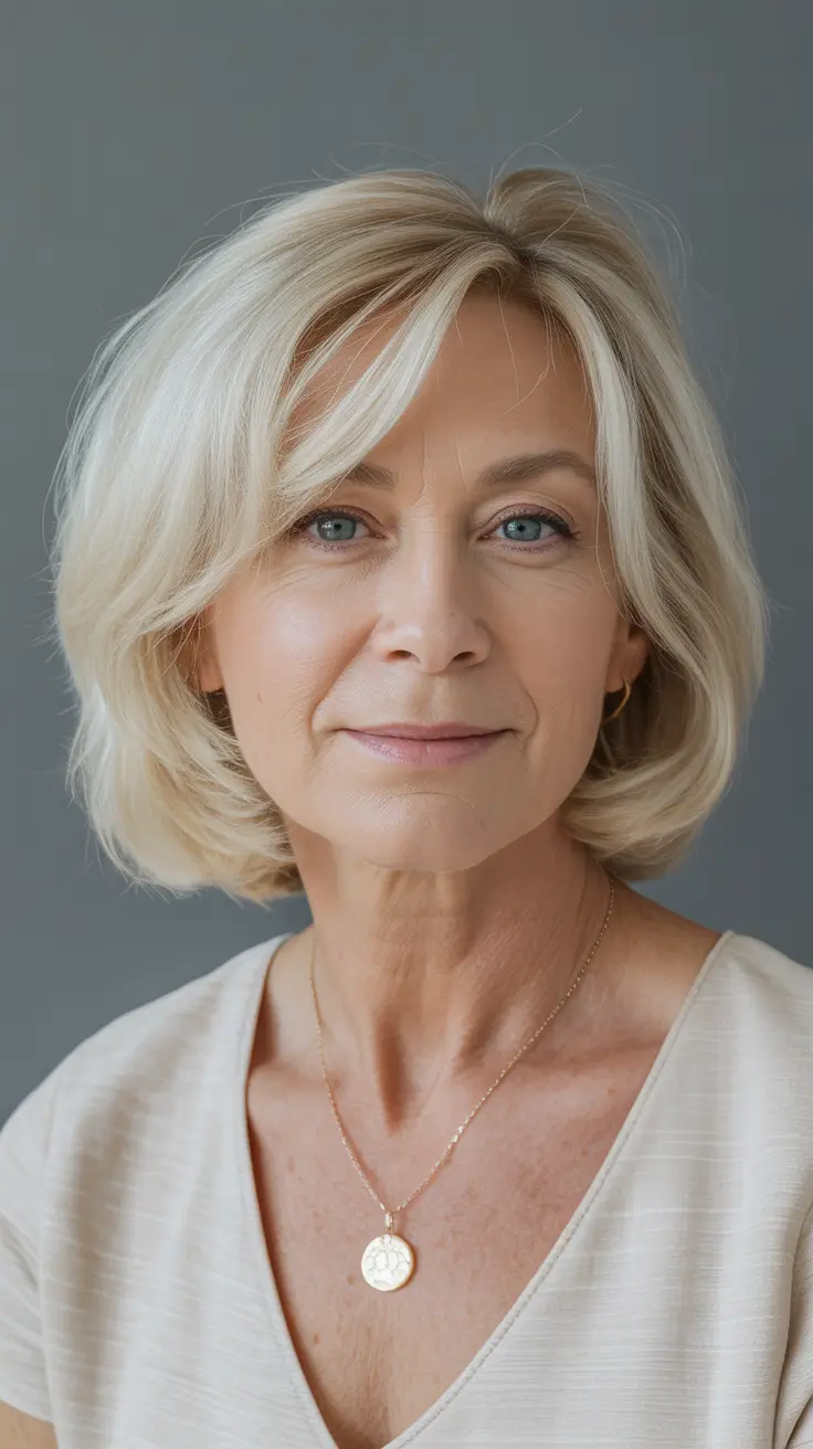 haircuts women over 60 fine hair Soft Blonde Layers