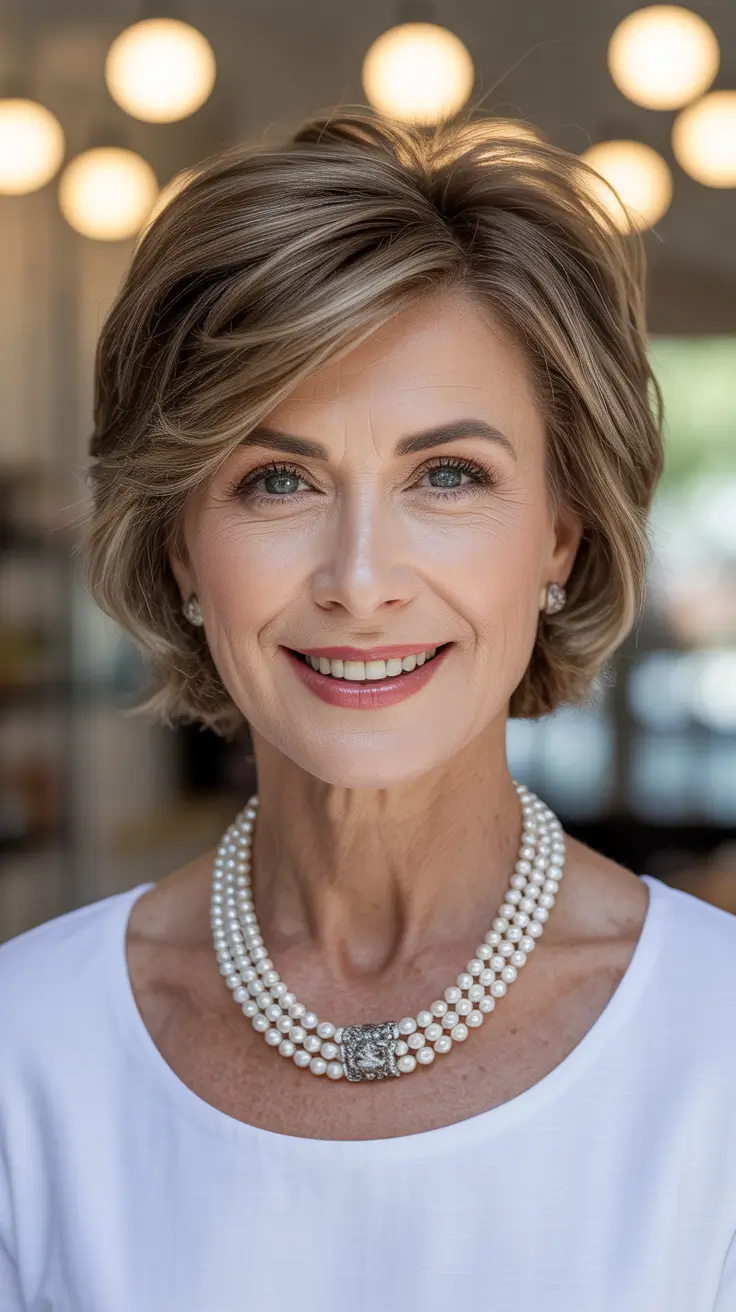 best haircuts for women over 60 with thin hair Classic Layered Volume Cut