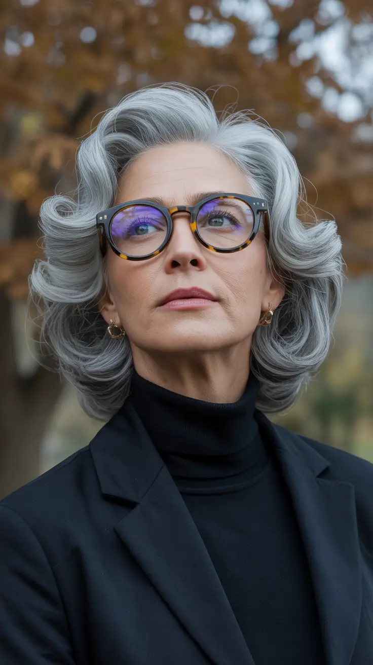 Hair trends 2026 Elegant Silver Wave