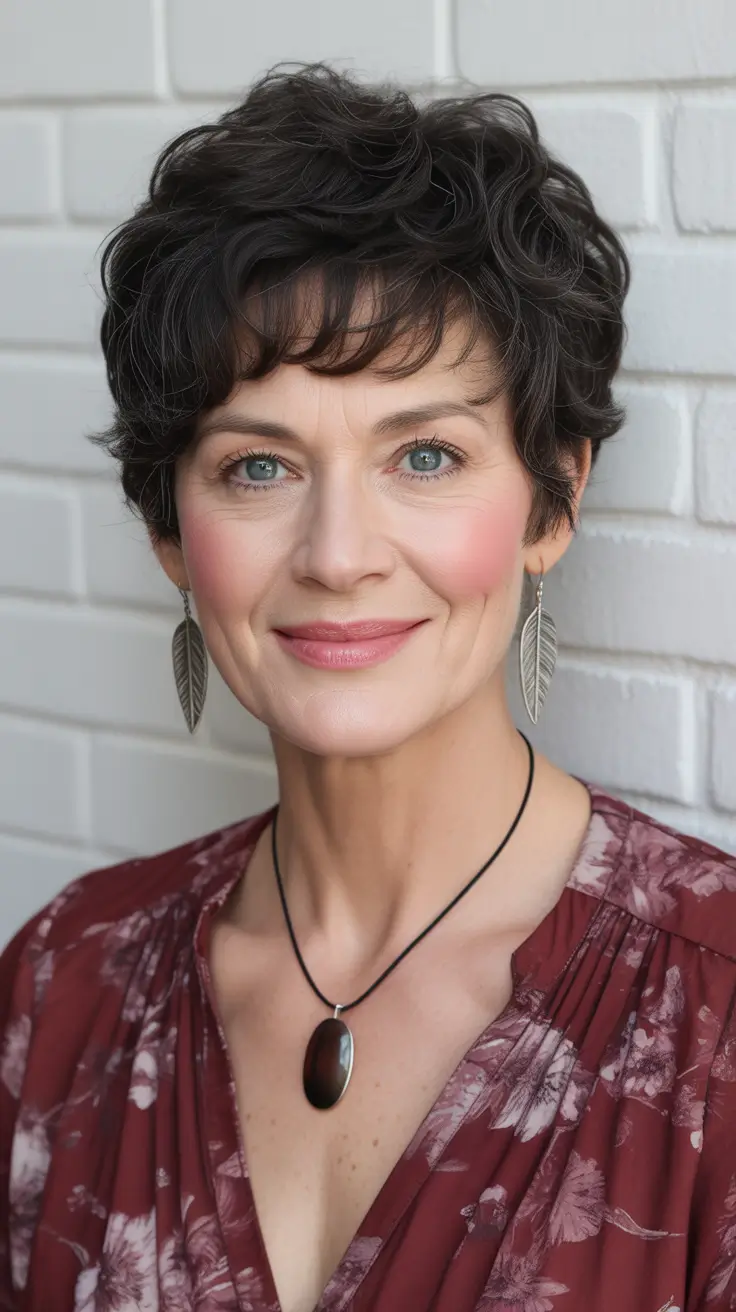 short haircuts for women over 60 Short Textured Pixie