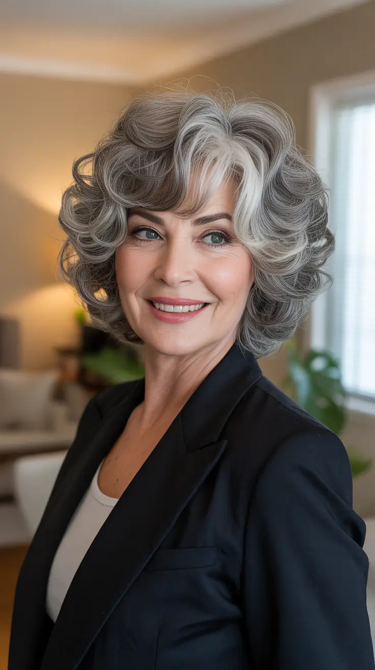 hair trends 2026 Silver Curls Revival