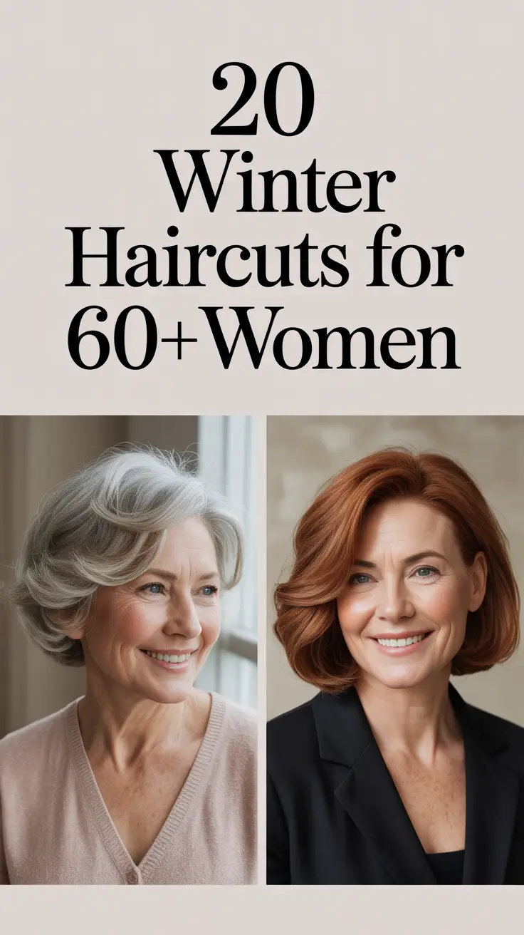 Winter 2025 / 2026 Haircuts for 60+ Women: The Best Modern Cuts, From Chic Bobs to Layered Shags