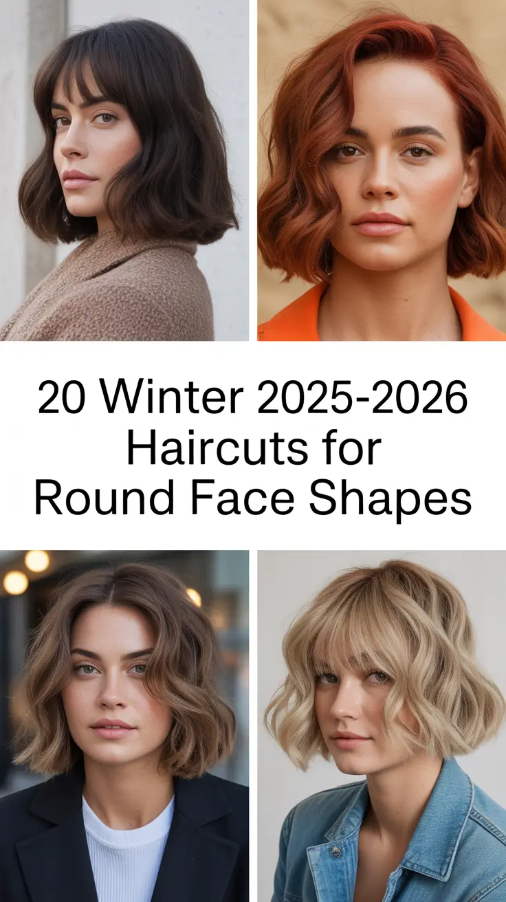 Winter 2025–2026 Haircuts for Round Face Shapes: Chic Medium & Long Styles to Try This Season