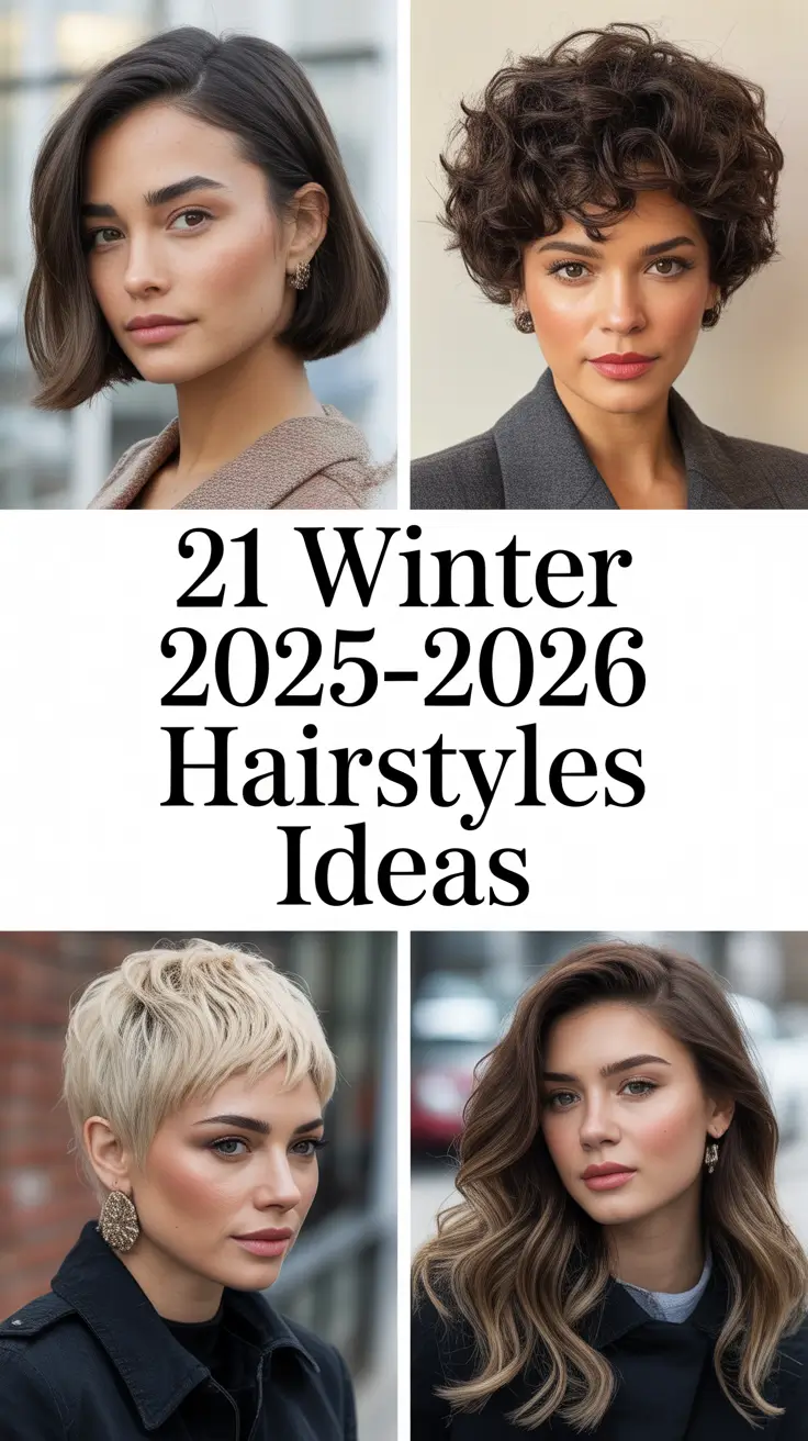 Winter 2025–2026 Hairstyles Ideas: Cozy, Cute & Elegant Looks for Every Hair Type