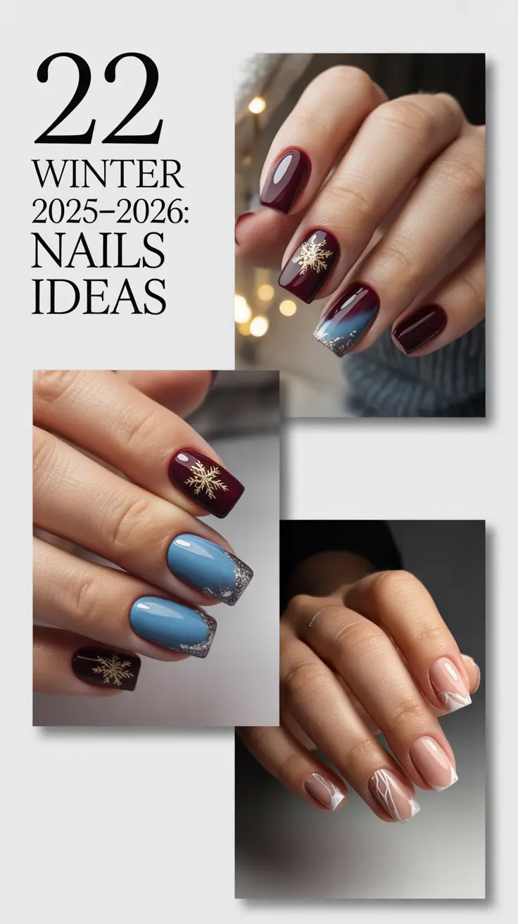 Winter 2025–2026: Nails Ideas — Elegant, Glitter & Classy Winter Nail Designs to Try This Season