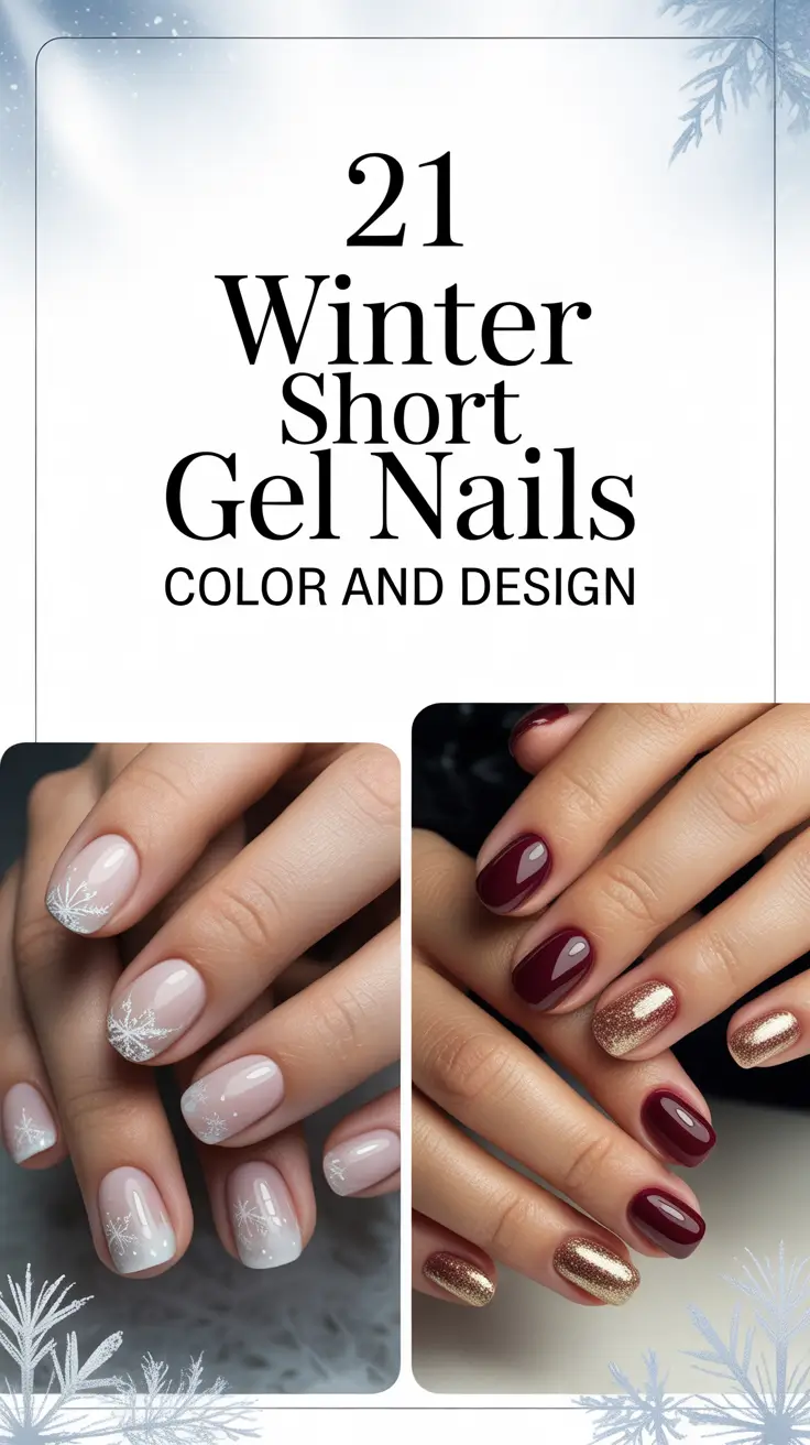 Winter 2025–2026: Short Gel Nails Color and Design – Classy, Simple & Cozy Trends for the Season