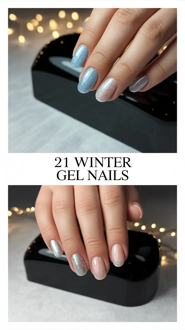 Winter Gel Nails 2025–2026: Classy, Cute & Easy Ideas for Short Almond Designs
