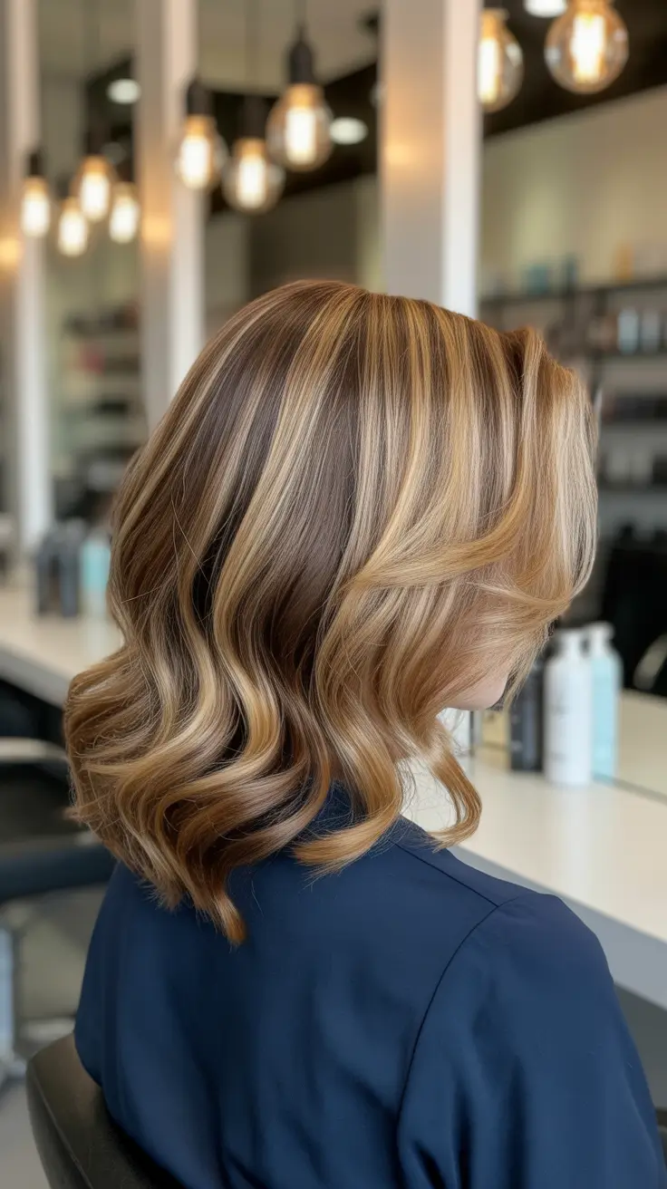 Balayage Hair Color Ideas 2026 Warm Honey Balayage with Volume