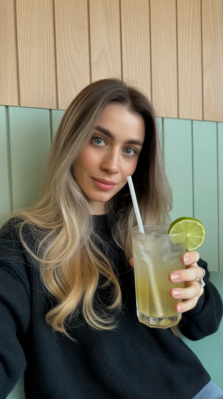 Balayage Hair Color Ideas 2026 Neutral Blonde Balayage with Soft Roots