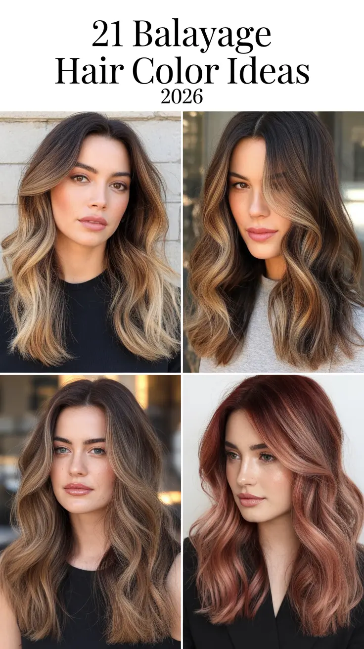 Balayage Hair Color Ideas 2026: The Best Modern Shades for Brunettes, Blondes & Tan Skin