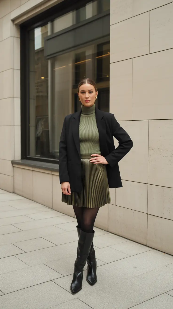 business casual outfits women Olive Sophistication