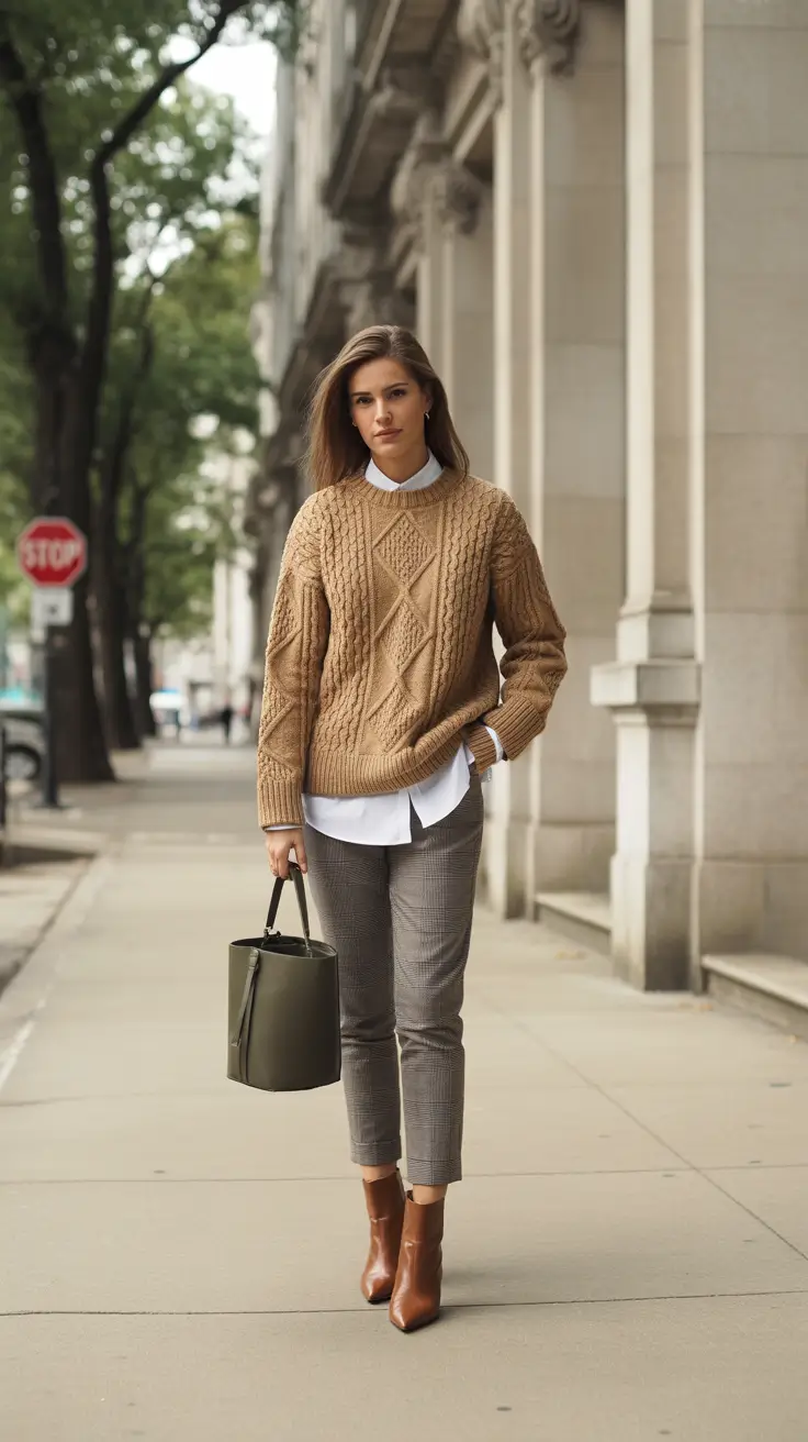 business casual outfits women Warm Classic Layers