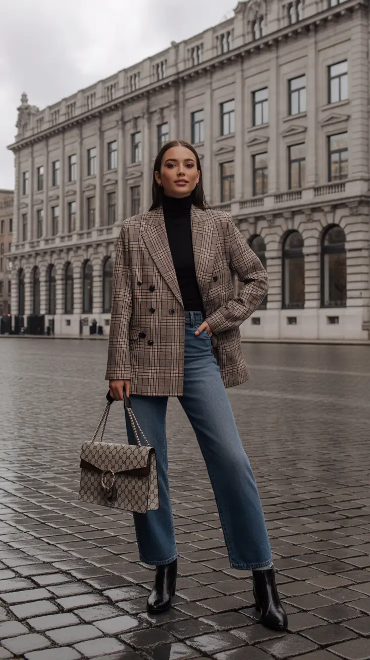 business casual outfits women Classic Plaid Revival