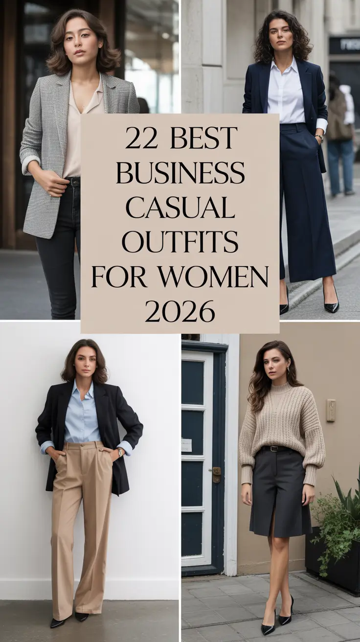 Best Business Casual Outfits for Women 2026: Trendy, Comfy & Effortlessly Chic Looks for Work