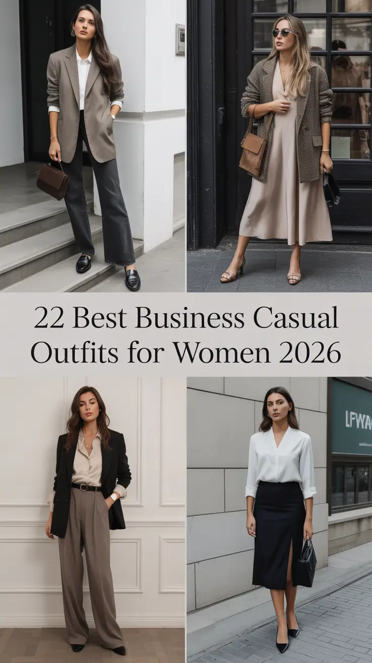 Best Business Casual Outfits for Women 2026: Trendy, Comfy & Effortlessly Chic Looks for Work
