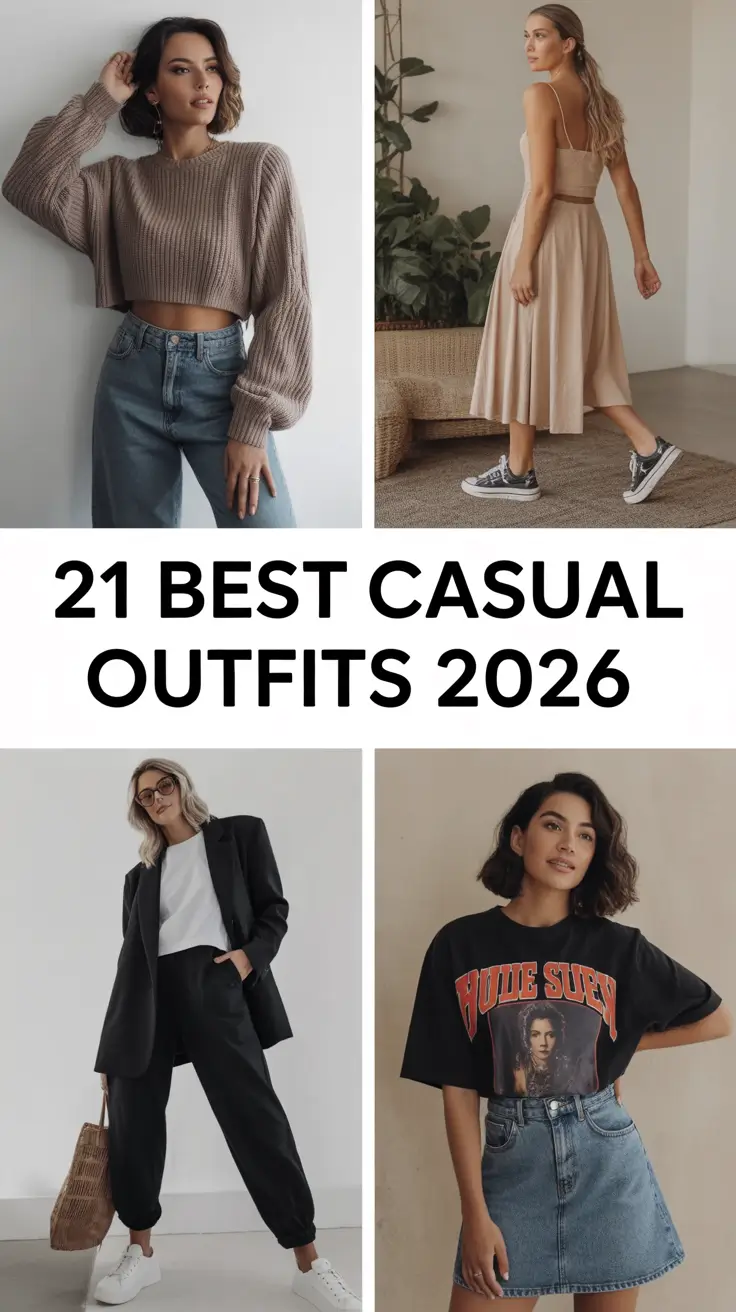 Best Casual Outfits 2026: Chic, Comfy & Classy Fashion Ideas for Women