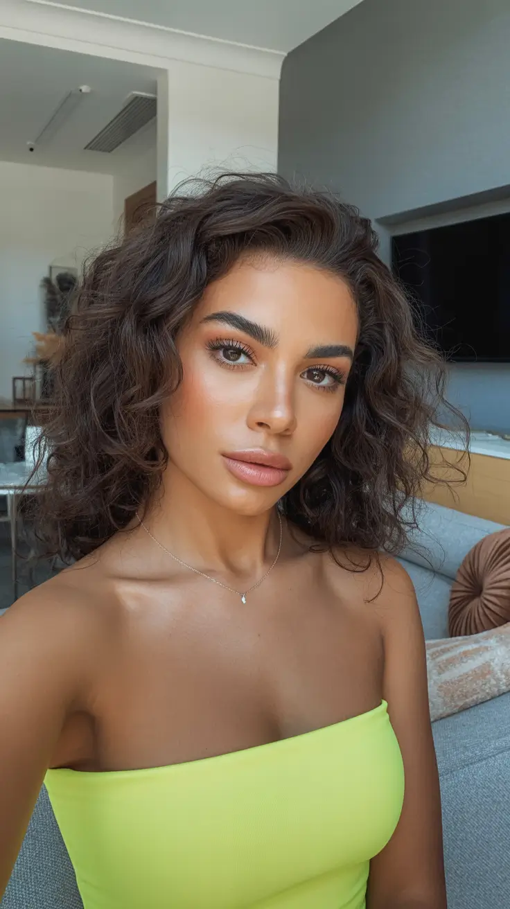 Best hair color for brown skin 2026 Soft Cocoa Waves