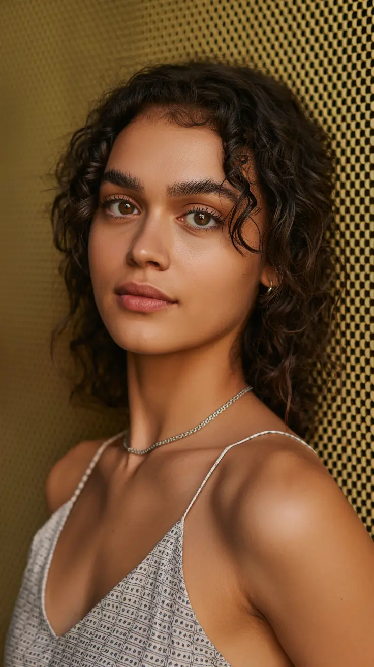 Best hair color for brown skin 2026 Subtle Chestnut Bounce