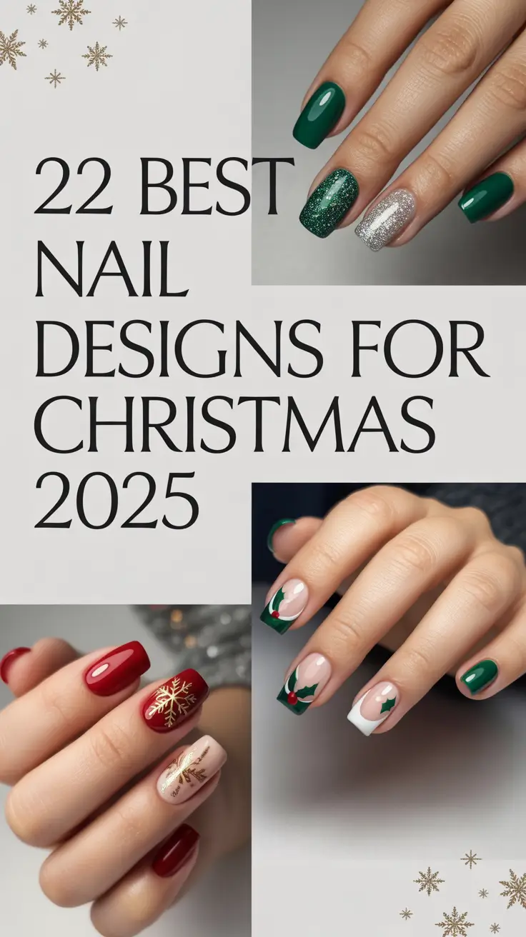 Best Nail Designs for Christmas 2025: Cute, Easy & Sparkling Holiday Ideas