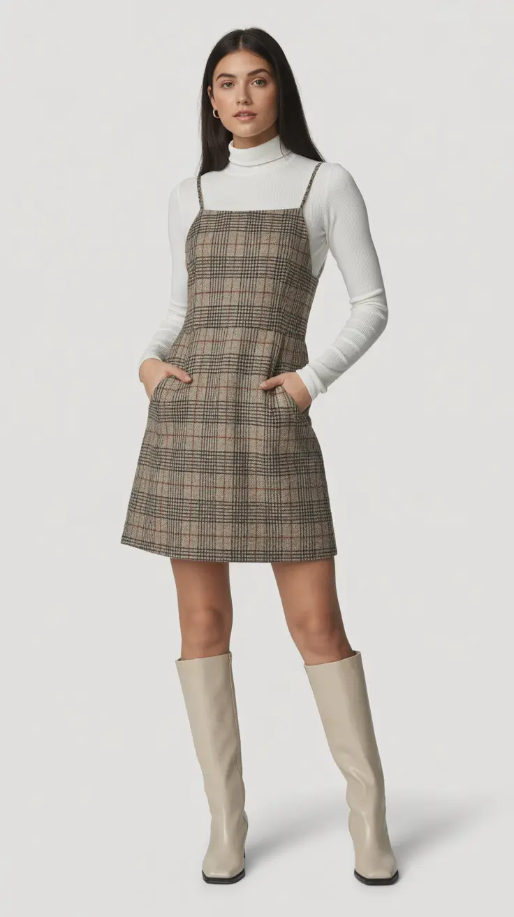 new york outfits autumn Retro Plaid Revival