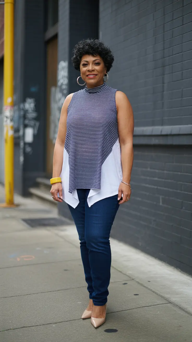 Best outfits for women over 50 in 2026 - Modern Stripes for Everyday Ease