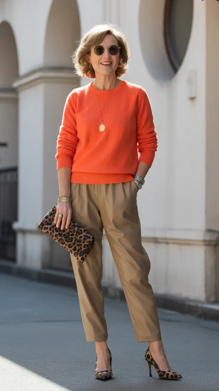 Best outfits for women over 50 in 2026 - Vivid Color Meets Playful Classics