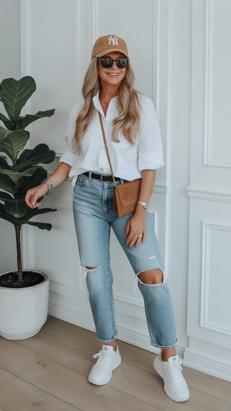 Best outfits for women over 50 in 2026 - Sporty Clean Lines with Weekend Energy