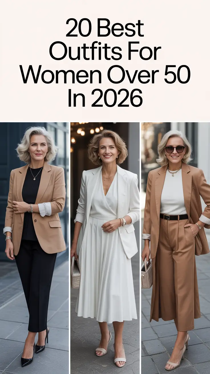 Best Outfits for Women Over 50 in 2026: Classy Casual Style Ideas for Every Season