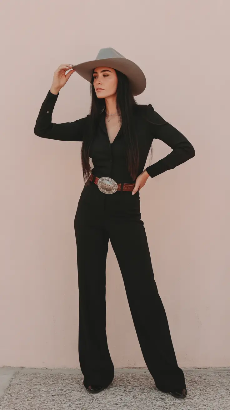 Best rodeo outfits 2026 Blackout Elegance