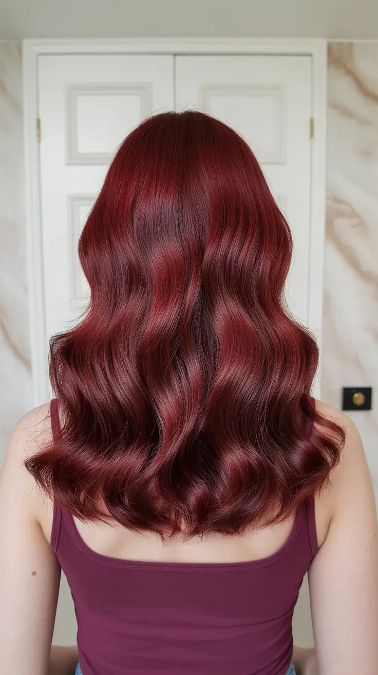 Bold Red Hair Colors 2026 Glossy Ruby Waves
