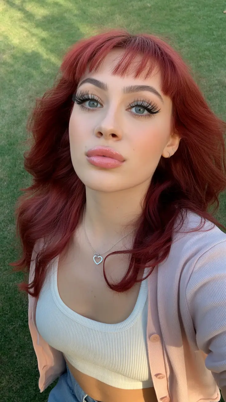 Bold Red Hair Colors 2026 Playful Cherry Volume