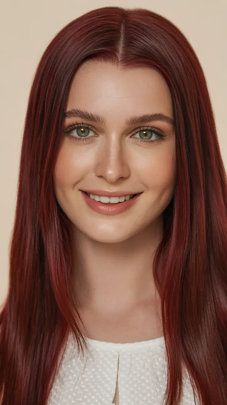 Bold Red Hair Colors 2026 Classic Dark Cherry Shine