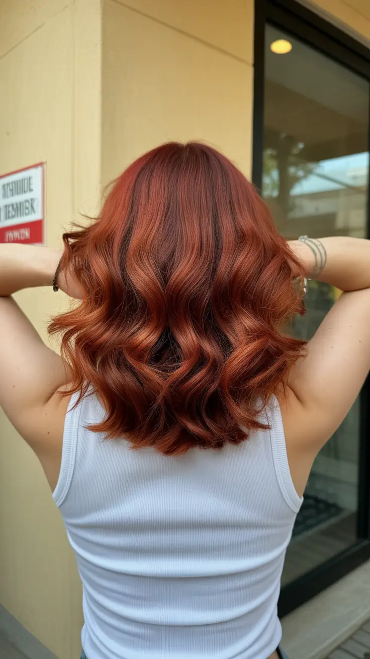 Bold Red Hair Colors 2026 Cinnamon Swirl Waves