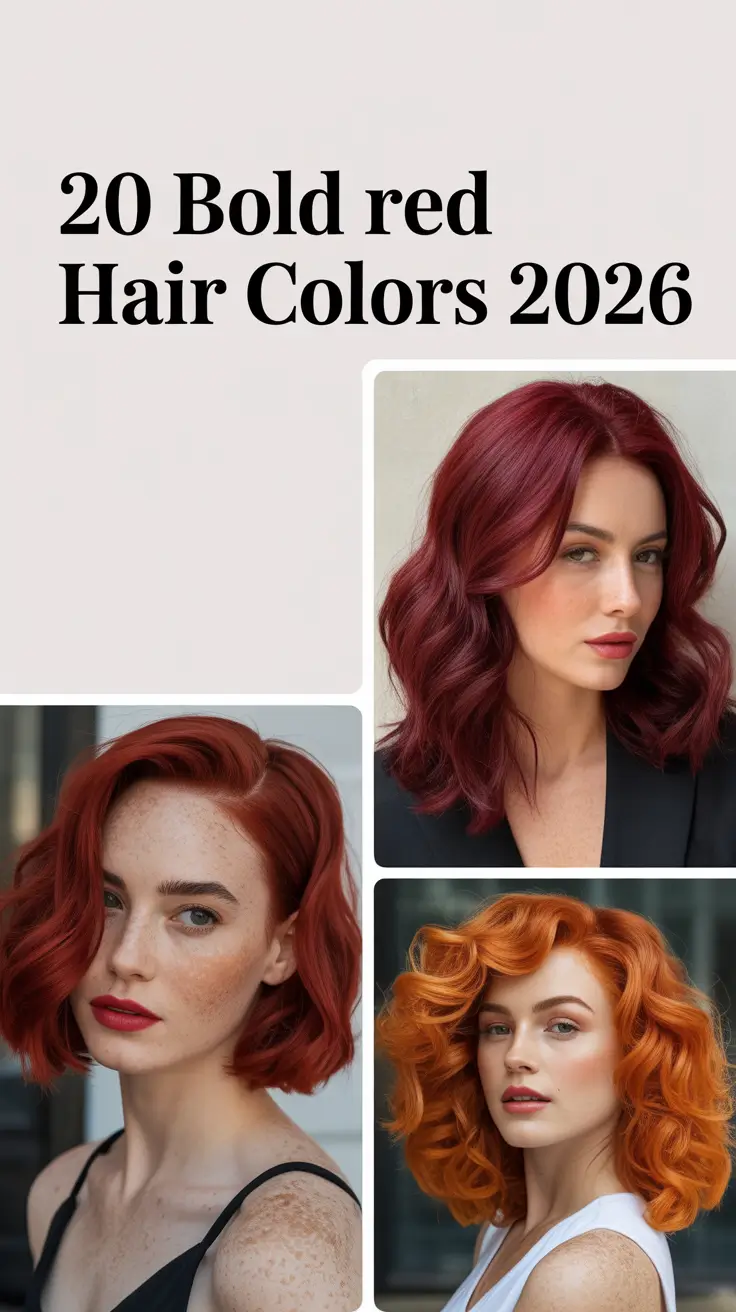 Bold Red Hair Colors 2026: Vibrant, Fiery Shades for Every Skin Tone