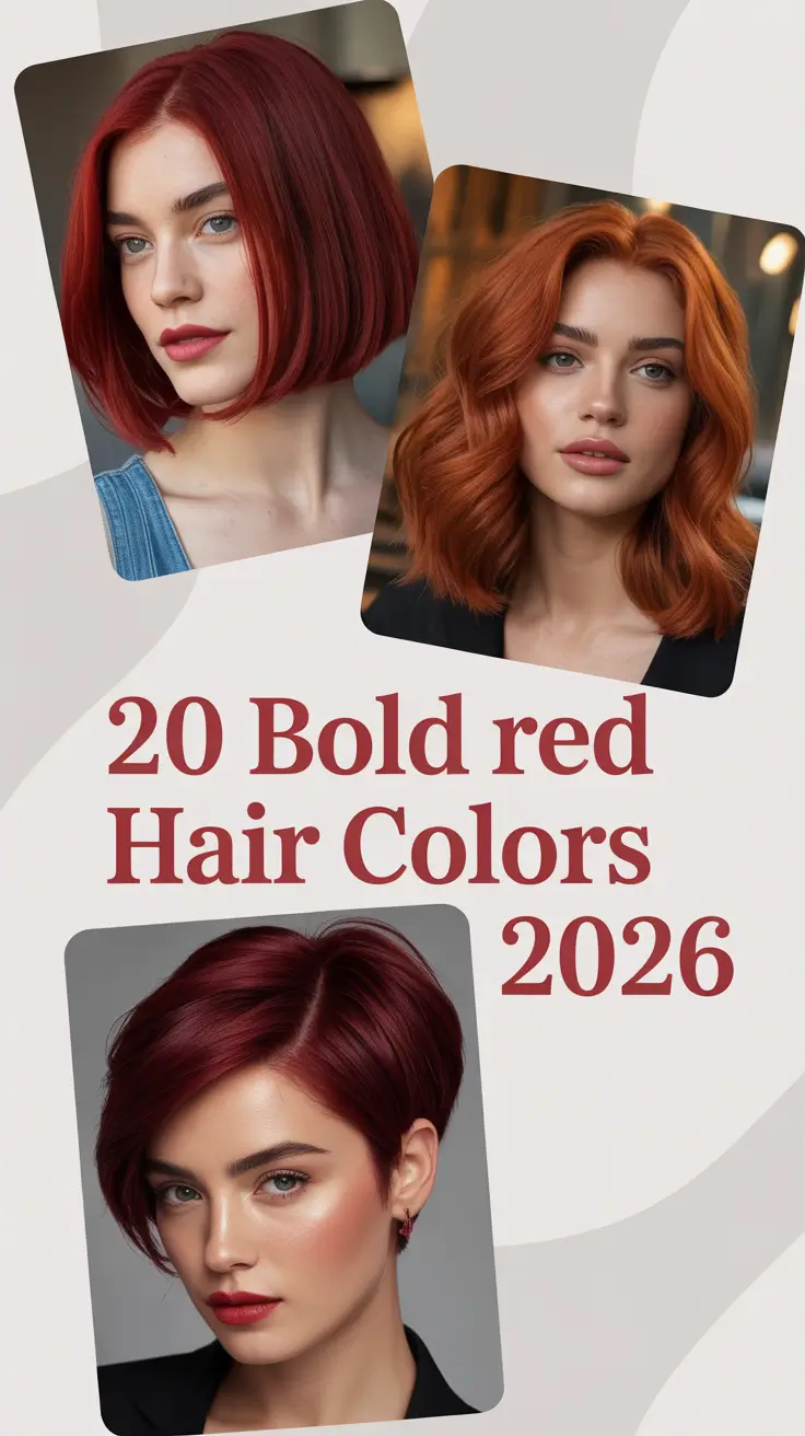 Bold Red Hair Colors 2026: Vibrant, Fiery Shades for Every Skin Tone