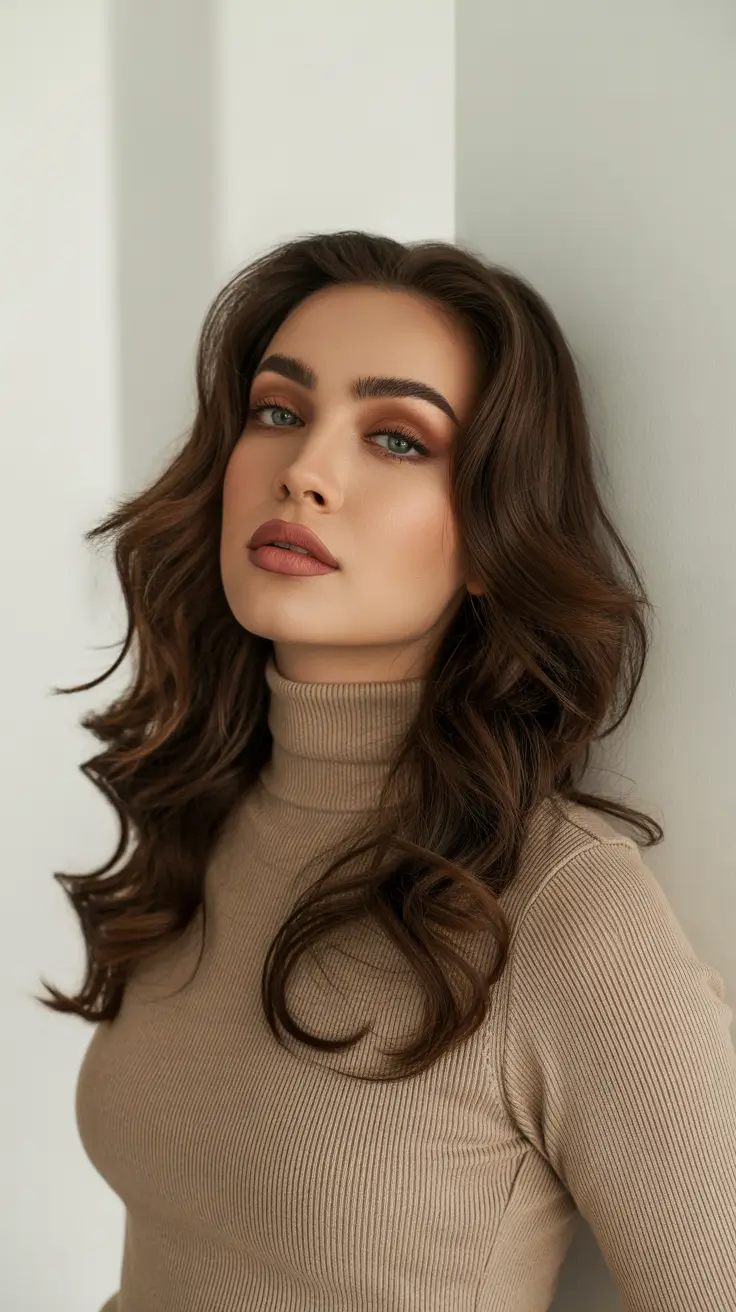 brown hair colors 2026 Chocolate Velvet Waves