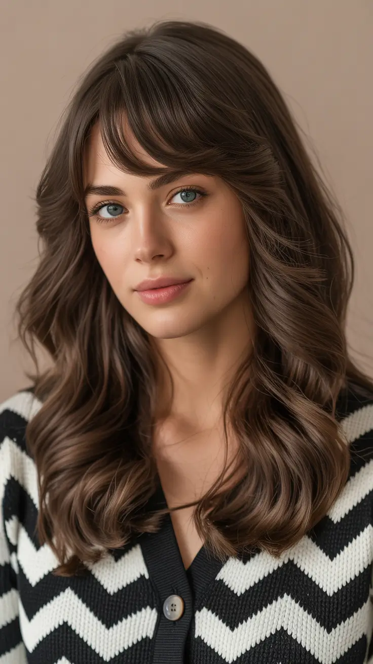 brown hair colors 2026 Mushroom Brunette Flow