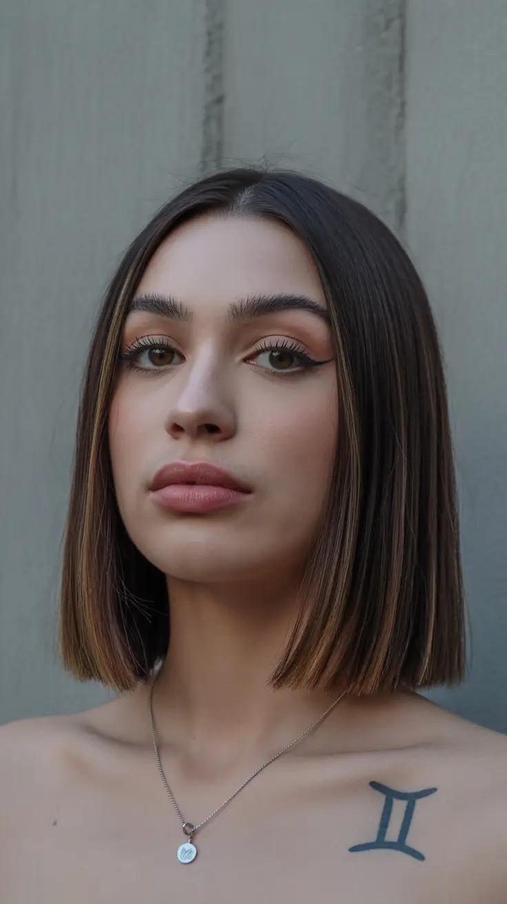 brown hair colors 2026 Espresso Edge Bob