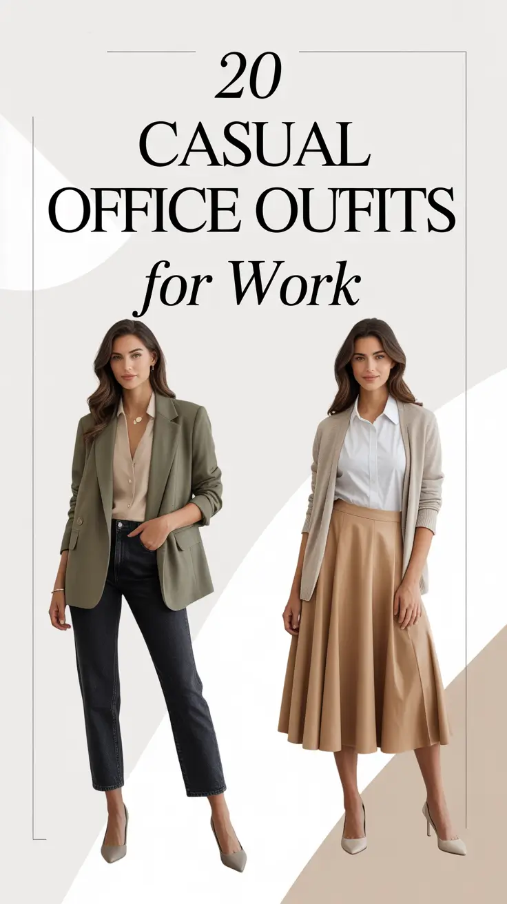 Casual Office Outfits for Work 2026: Chic, Comfy & Elegant Style Ideas for Modern Women