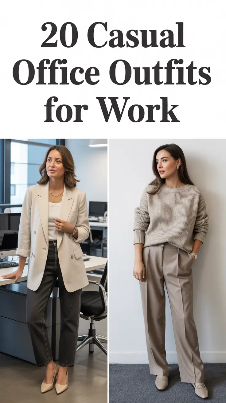Casual Office Outfits for Work 2026: Chic, Comfy & Elegant Style Ideas for Modern Women