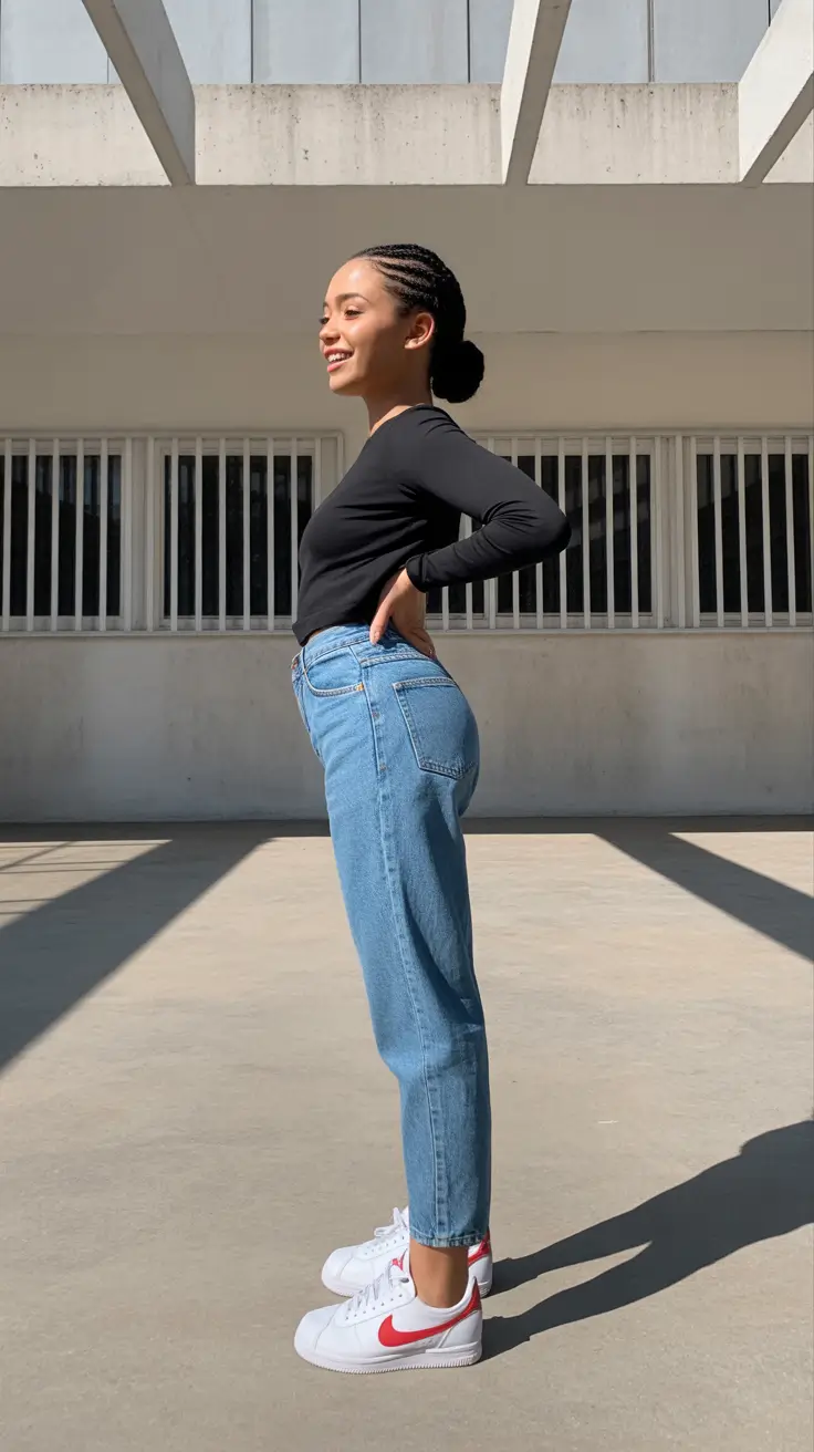 outfits for black women school Sporty Minimalist Energy